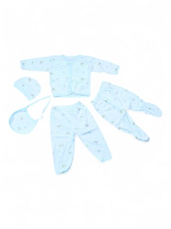 Green Comfy 5 Piece Combo Set For New Born Baby-15182174
