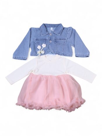 Blue Casual Summer 2 Piece Combo-Set For 2 To 5 Years Girls-16062791