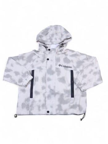 Green Drop Shoulder Cap Printed Windproof Pre-Winter Windcheater For 7 To 12 Years Boys-17211901