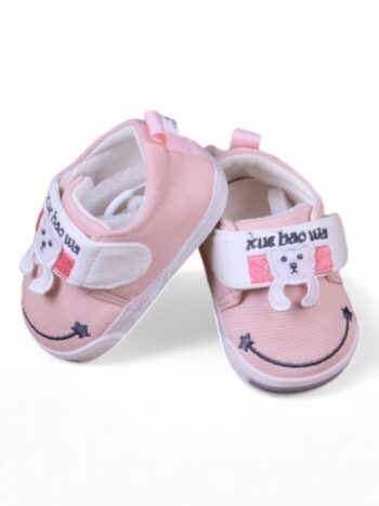 Pink Casual Shoes Cotton For New Born Girls-62044971