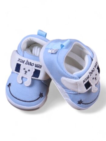 Blue Casual Shoes Cotton For New Born Girls-62044972