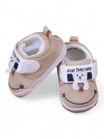 Khaki Casual Shoes Cotton For New Born Girls-62044973
